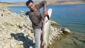 Keban Baraj'ında yakaladı: Tam 22 kilo ağırlığında