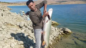 Keban Baraj'ında yakaladı: Tam 22 kilo ağırlığında