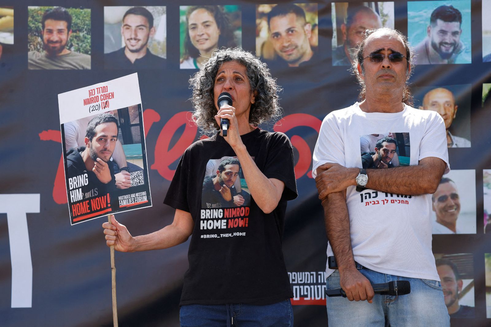 Rehine yakınlarından Gazze sınırında eylem: "Netanyahu tutuklansın"
