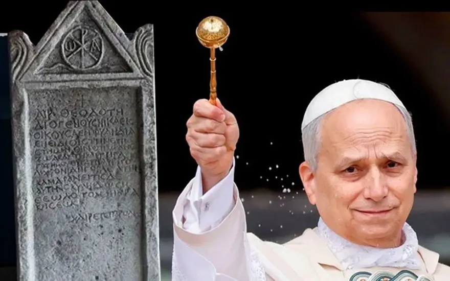 Papa'nın ziyareti öncesi İznik'te sergilenen 2 bin yıllık beddua Papa'nın ziyareti öncesi İznik'te sergilenen 2 bin yıllık beddua