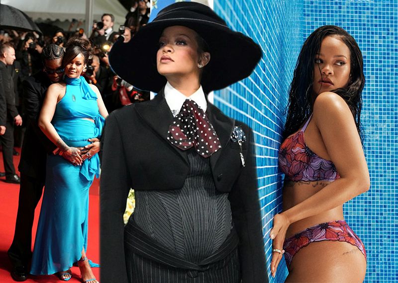 Rihanna iç çamaşırı markası için poz verdi: "Sürekli karnımı gizlemeye çalıştım"