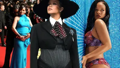 Rihanna iç çamaşırı markası için poz verdi: "Sürekli karnımı gizlemeye çalıştım"