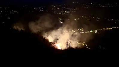 Trabzon'da örtü yangını