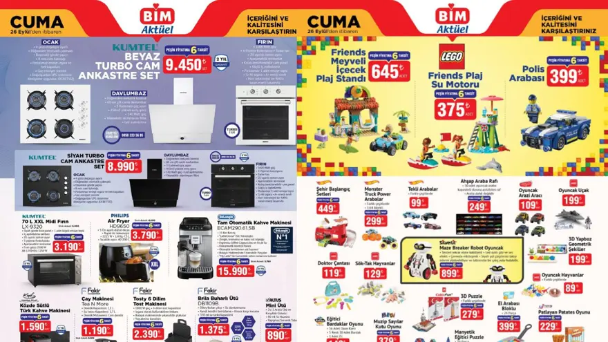 BİM 26 EYLÜL 2025 CUMA AKTÜEL KATALOĞU 