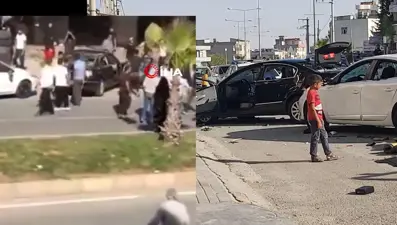 Kavga ettikleri kişilerin araçlarını parçaladılar