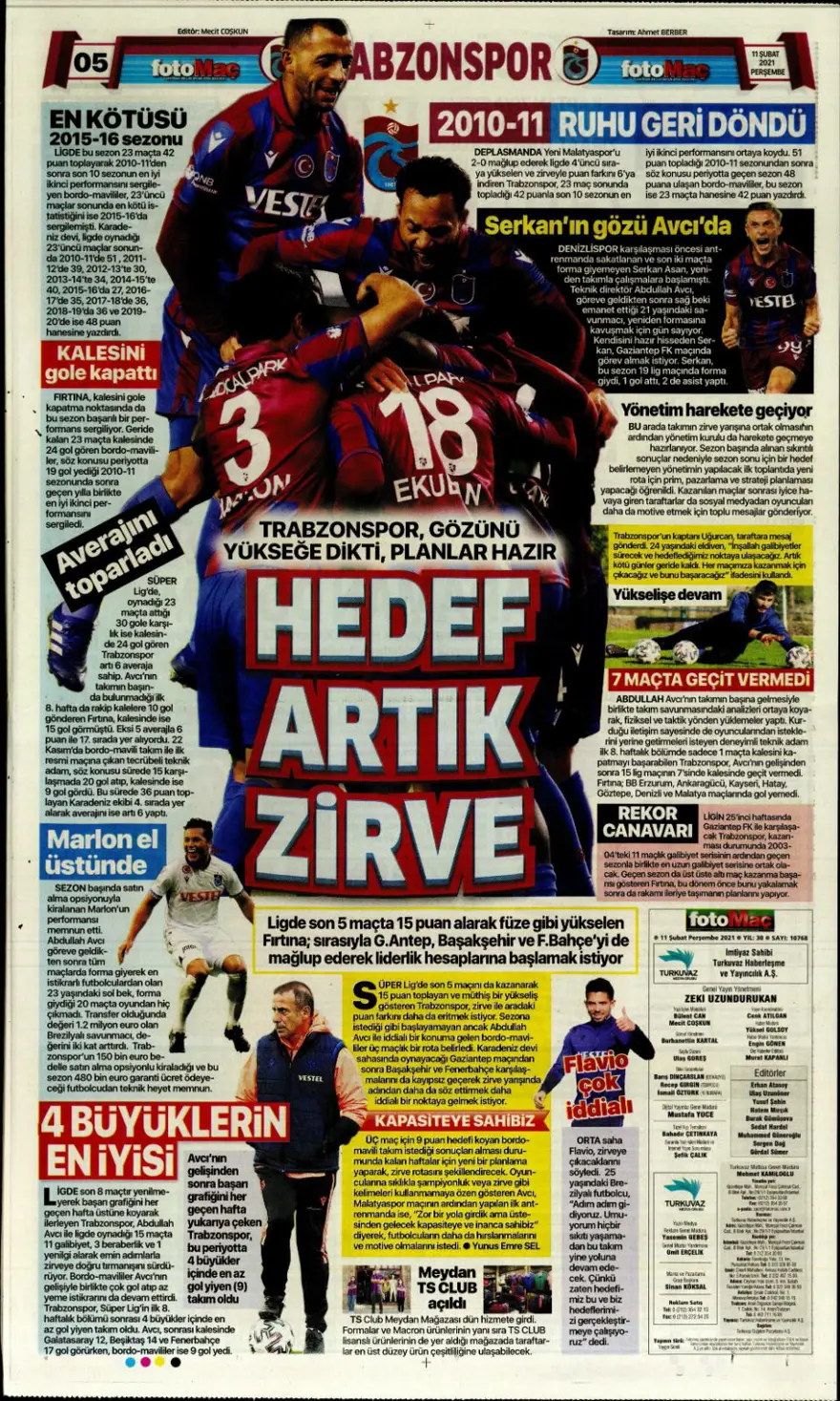 Günün spor manşetleri (11 Şubat 2021) 4