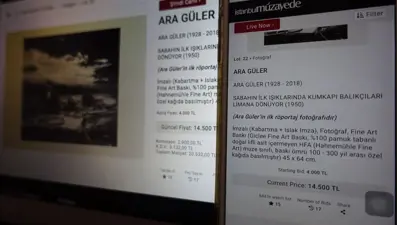 Ara Güler'in ilk röportaj fotoğrafı 20 bin 532 liraya satıldı