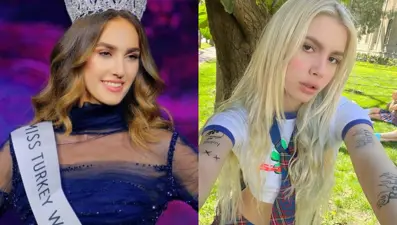 Aleyna Tilki'den Miss Turkey birincisi İdil Bilgen'e destek