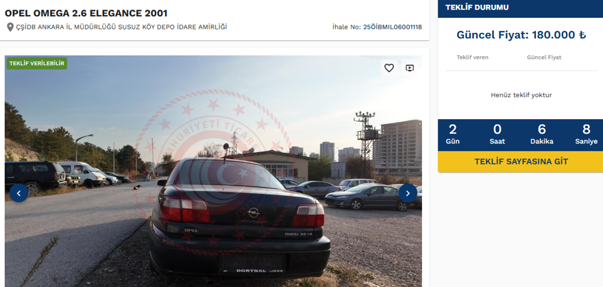 Kamu araçları 250 bin liraya satışta: Kamu araçları satış ihalesine nasıl girilir? (E-İhale giriş ekranı) 14