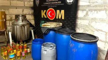 Yalova'da 68 litre sahte içki ele geçirildi: Üç kişi gözaltına alındı