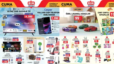 BİM aktüel ürünler kataloğu 3 Ekim 2025: 55 inç televizyon, özel lisanslı araçlar ve 48 parça yemek takımı geliyor
