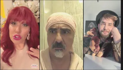 Jet Sosyete'nin corona ile imtihanı (Oyuncuların evden çekimi)