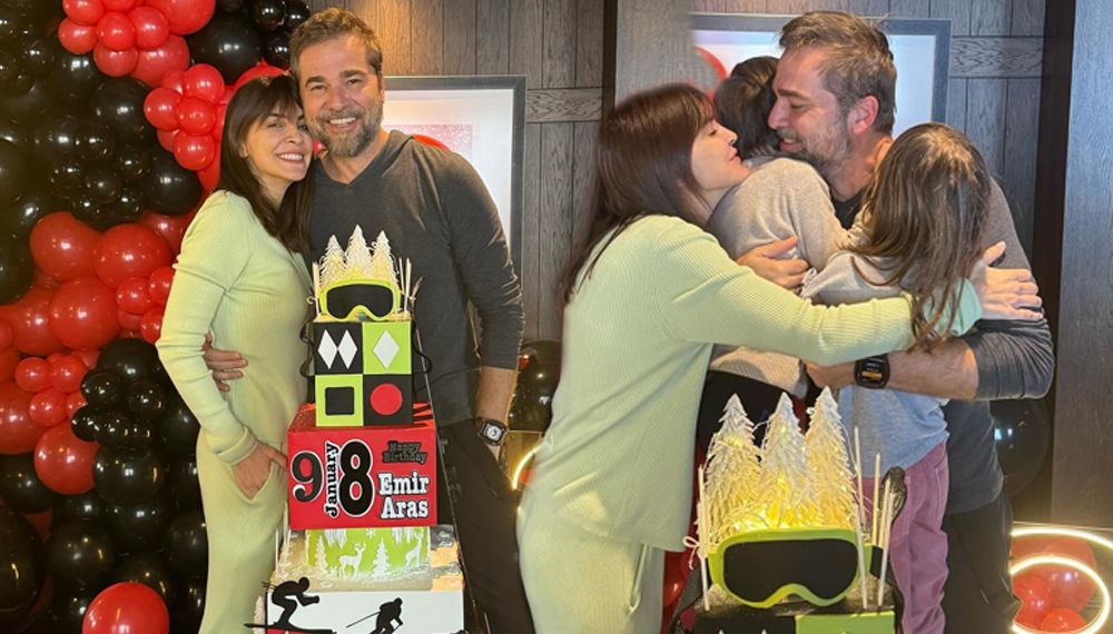 Neslişah Alkoçlar-Engin Altan Düzyatan'ın oğulları Emir Aras 8 yaşında
