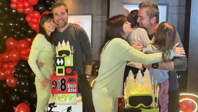 Neslişah Alkoçlar-Engin Altan Düzyatan'ın oğulları Emir Aras 8 yaşında