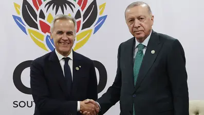 Cumhurbaşkanı Erdoğan, Kanada Başbakanı Carney ile görüştü