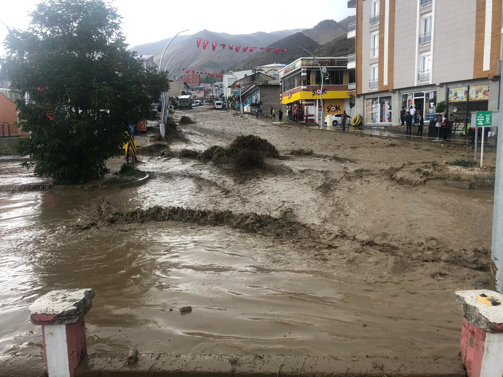 Hakkari-Van kara yolu sel ve heyelan nedeniyle kapandı