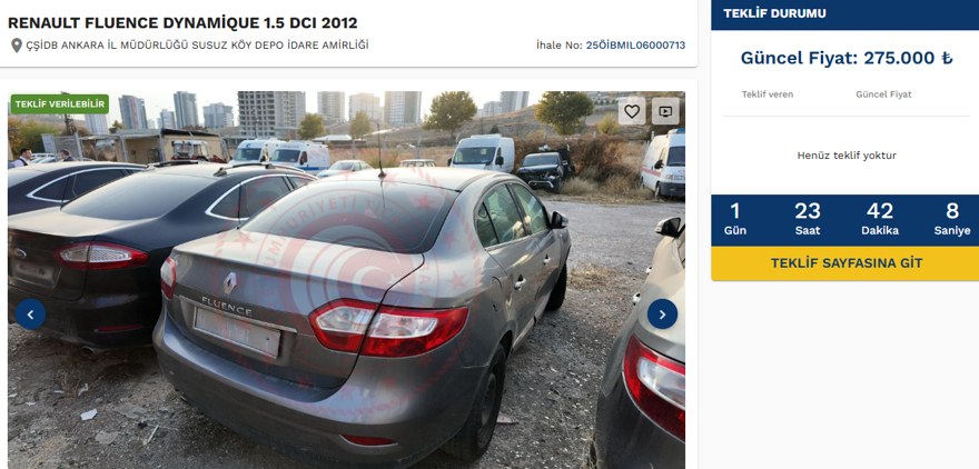 Kamu araçları 250 bin liraya satışta: Kamu araçları satış ihalesine nasıl girilir? (E-İhale giriş ekranı) 10