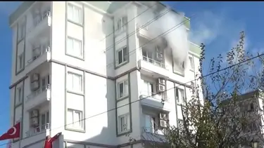 Antalya'da öğrenci yurdunda yangın