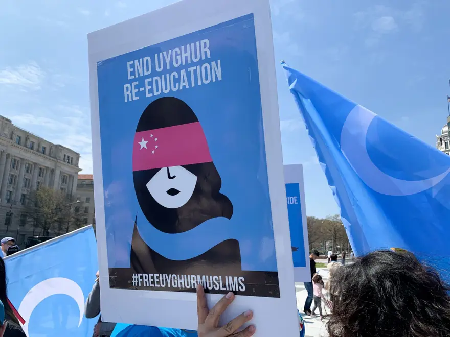 Washington'da Sincan Uygur protestosu 6