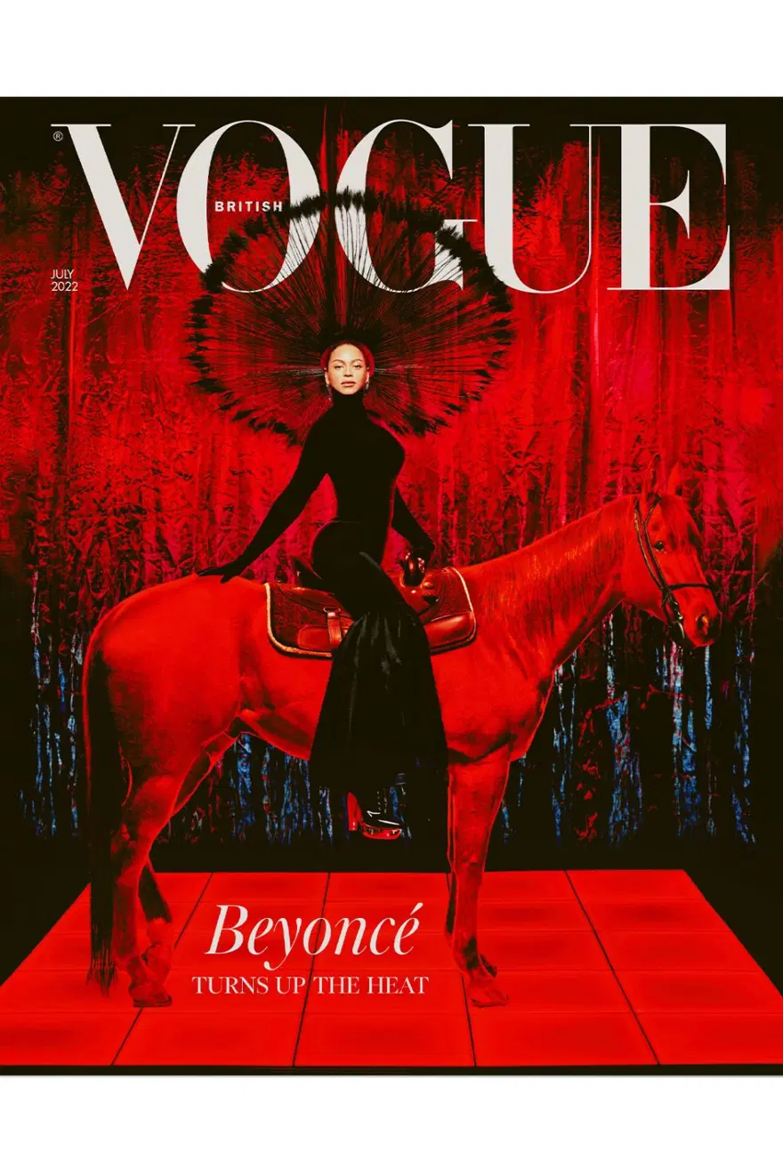 Beyonce, yeni albümünü Vogue İngiltere kapağı ile kutluyor Beyonce, yeni albümünü Vogue İngiltere kapağı ile kutluyor
