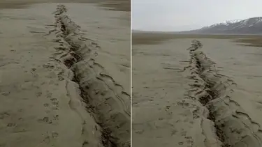 Elazığ’da fay hattındaki zemin sıvılaşması görüntülendi