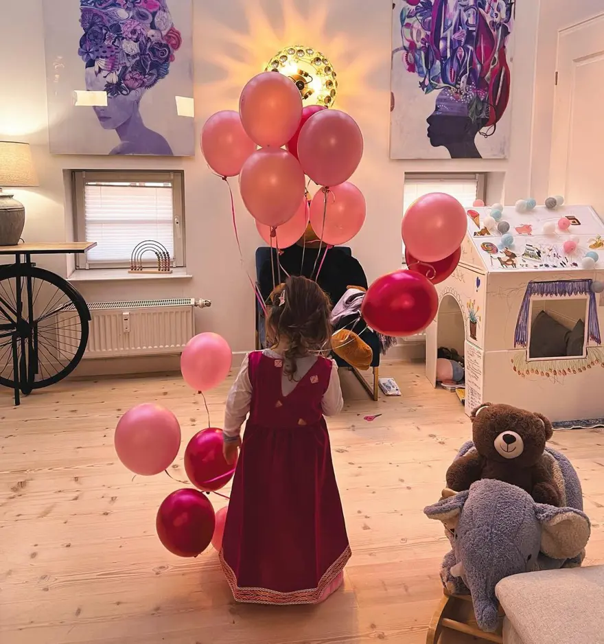 Meryem Uzerli'den küçük kızı Lily Koi'ye doğum günü partisi 4