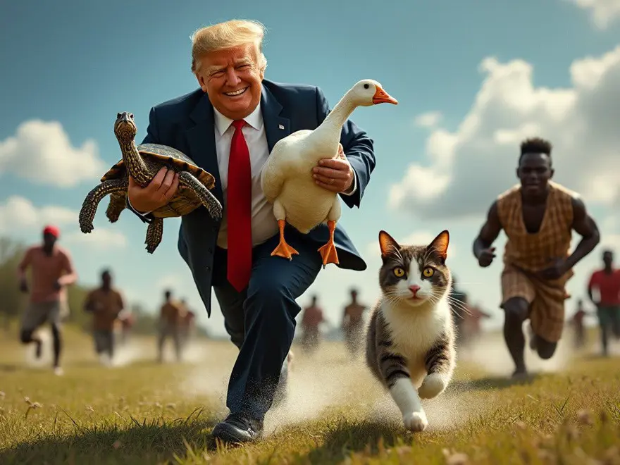 Trump'ın "göçmenler evcil hayvanları yiyor" iddiası sosyal medyayı salladı: Yüzlerce yapay zeka görseli paylaşıldı 6