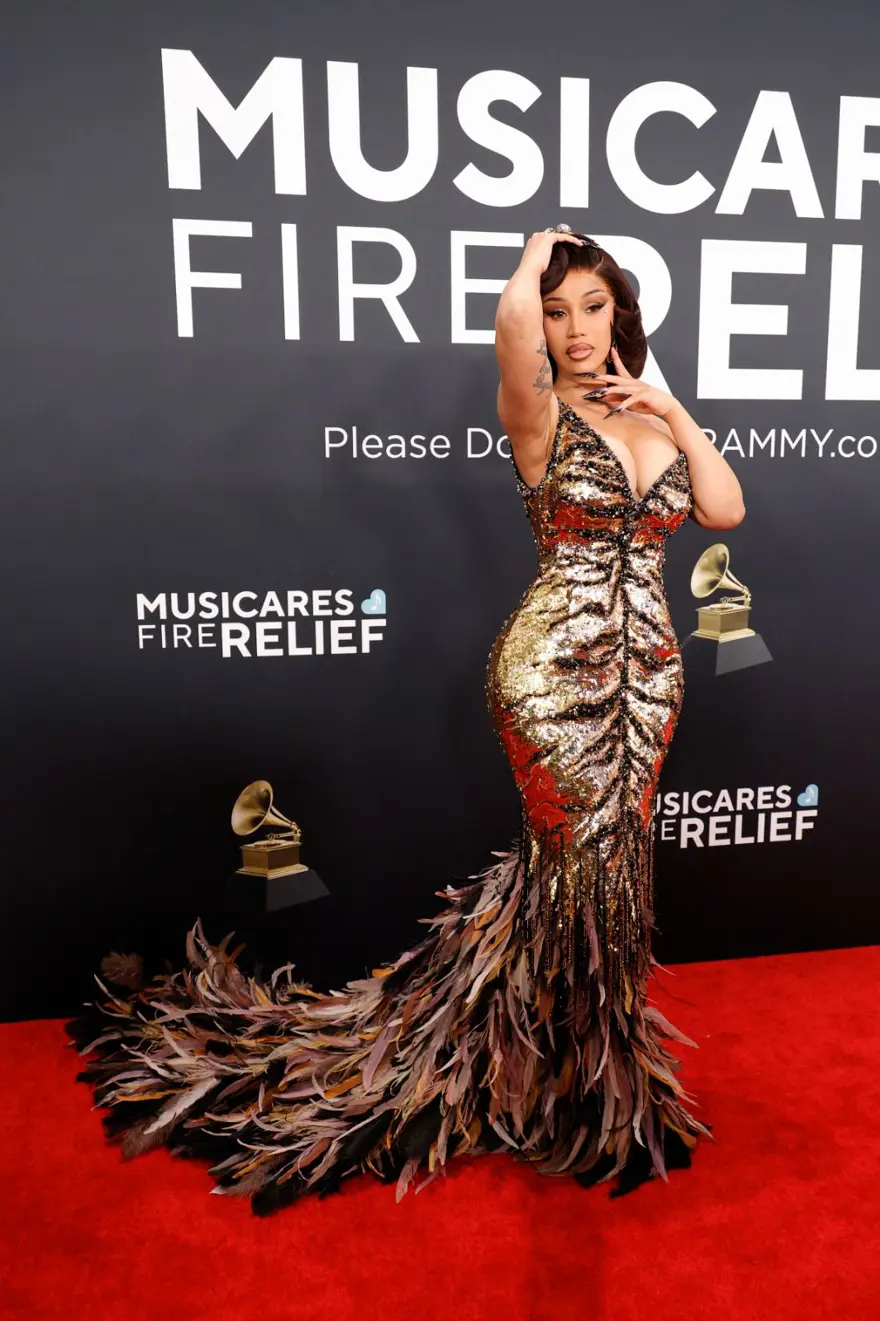 2025 Grammy Ödülleri'nde kırmızı halı şıklığı 8