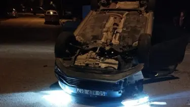 Nevşehir'de otomobil takla attı: 2 yaralı