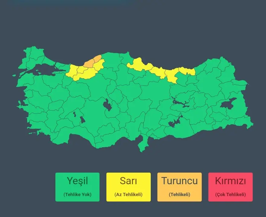 AFAD'DAN 7 İL İÇİN SAĞANAK UYARISI 2
