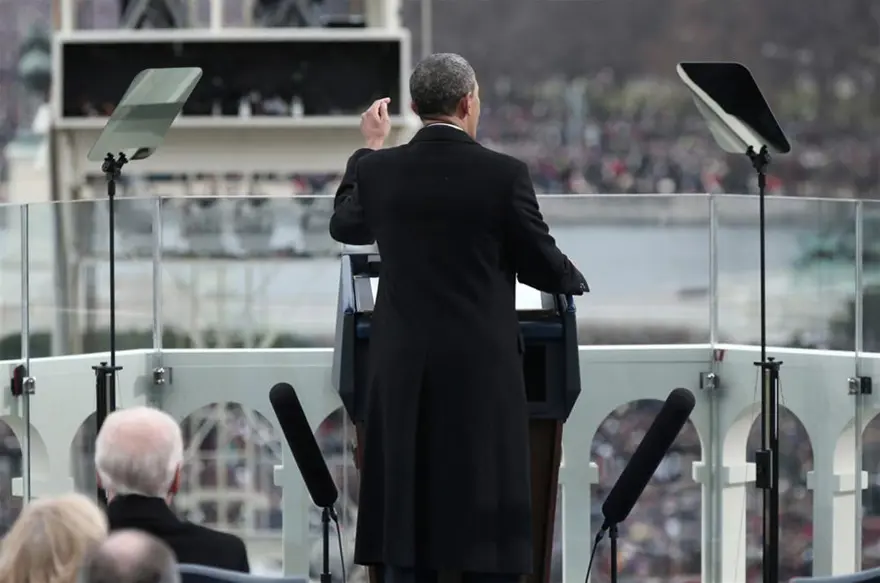 Obama yemin ederken o saklandı 1 Obama yemin ederken o saklandı 1