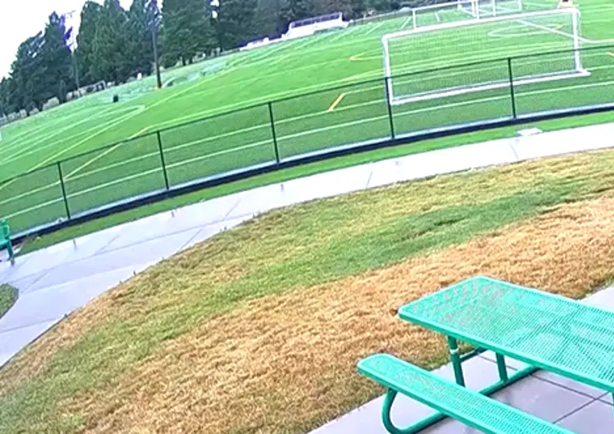 ABD'de futbol sahasında dev obruk oluştu! 1 ABD'de futbol sahasında dev obruk oluştu! 1