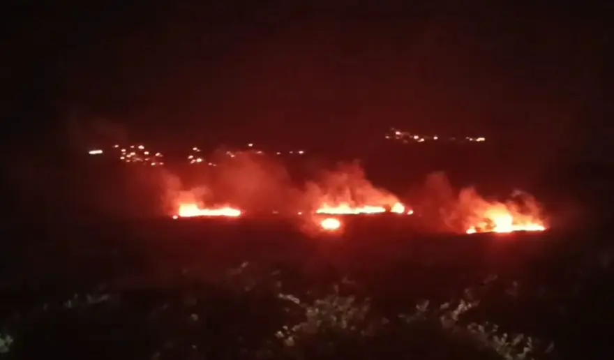 Hatay’dayangın paniği: Rüzgarın etkisiyle bir anda büyüdü 1