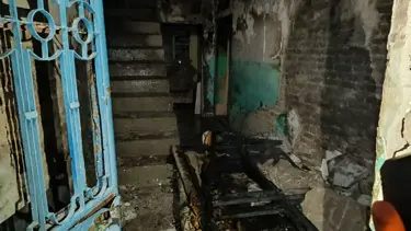 Alkollü şüpheli evini yaktı