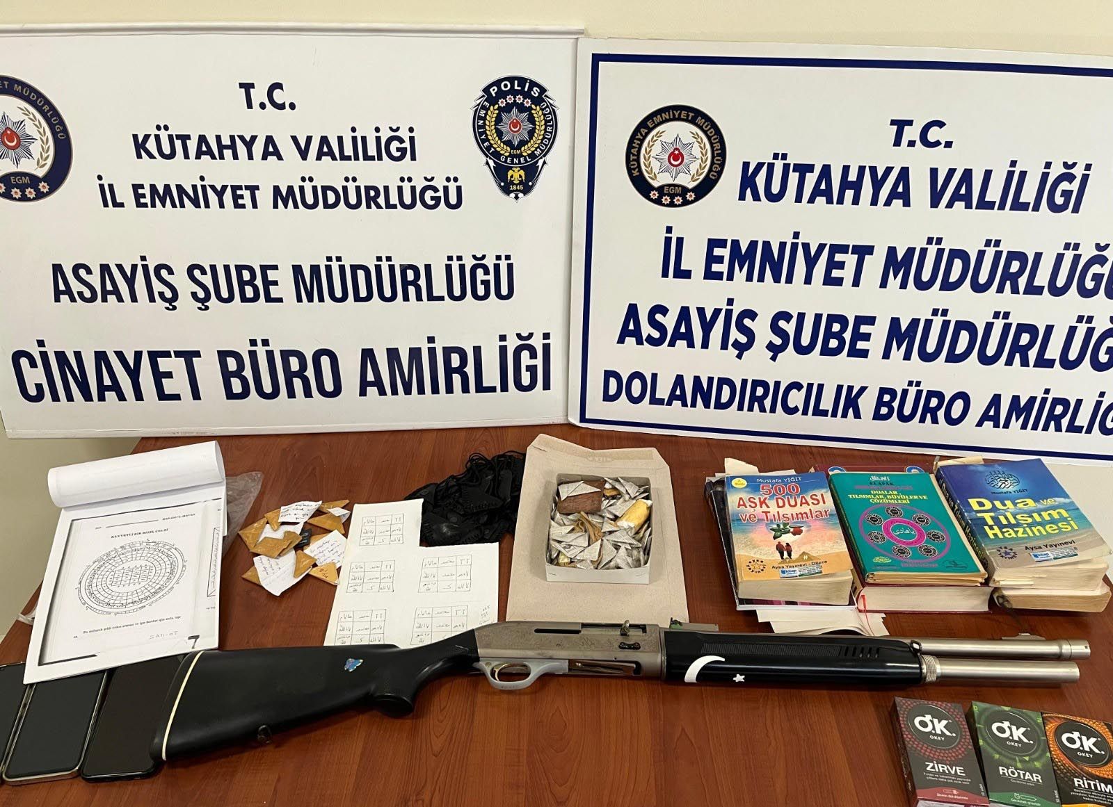 Kütahya'da üfürükçülere operasyon
