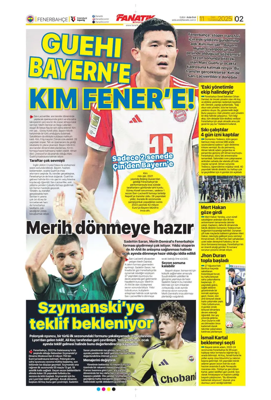 "Yeni destan vakti" (11 Ekim 2025 spor manşetleri) 4 "Yeni destan vakti" (11 Ekim 2025 spor manşetleri) 4