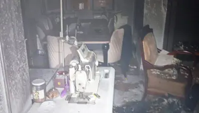 Çakmak gazı evi yaktı