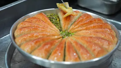 Baklavacılarda bayram yoğunluğu
