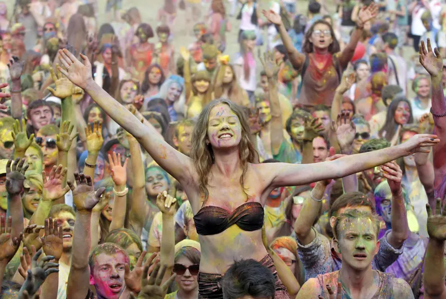 Kiev'de Holi Festivali 33