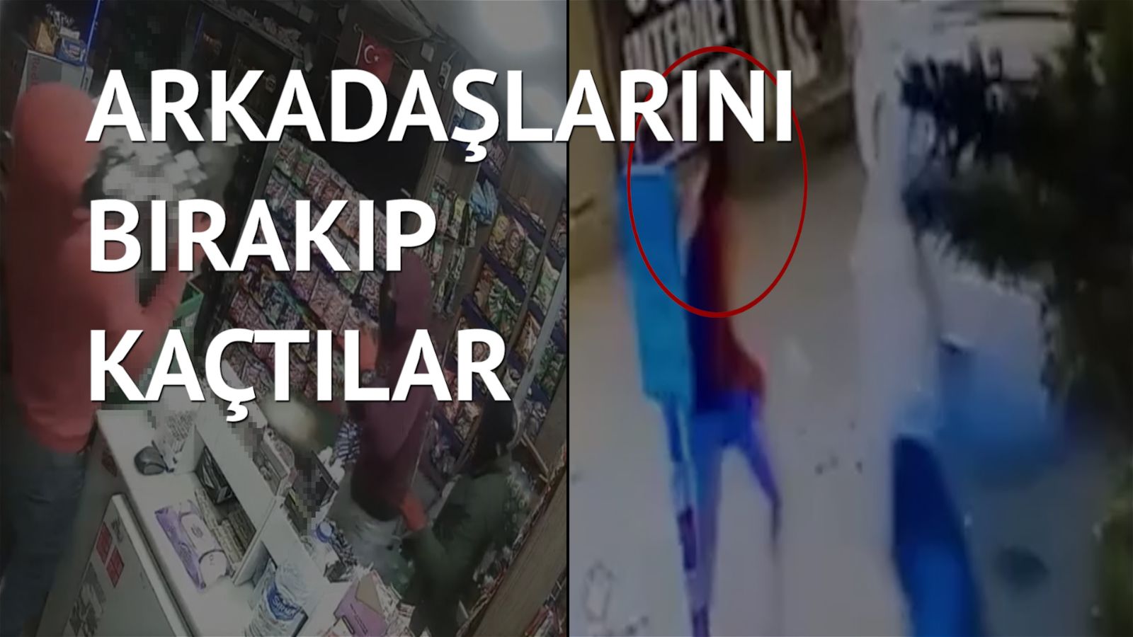 Silahlı soyguncular kaçarken arkadaşlarını unuttu
