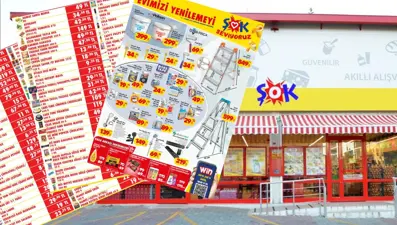 ŞOK'ta 15-18 Mart indirimleri: Geçen senenin Mart fiyatları ile ŞOK aktüel ürünleri! Bu hafta ŞOK marketlerde tavan ve iç cephe boyaları, merdiven, fırça çeşitleri, akım korumalı priz...