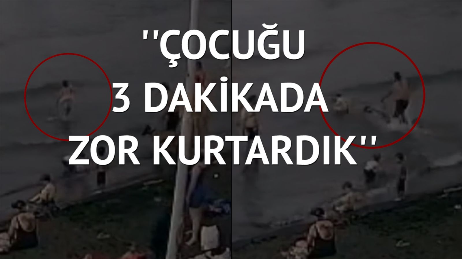 Küçük çocuğu denizde köpek ısırdı