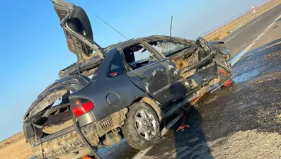 Otomobil sulama kanalına uçtu: 2 ölü, 1 yaralı