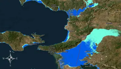 Santorini'deki deprem fırtınası Türkiye kıyılarını etkiler mi? Metre metre taşkın riski belirlendi