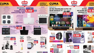BİM aktüel ürünler kataloğu 10 Ekim 2025: Ankastre set, mutfak robotu, saç şekillendirme seti, 65 inç televizyon, olta takımı geliyor