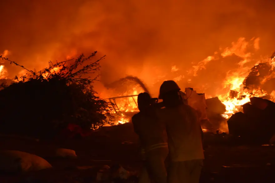 Bodrum’da korkutan yangın 2