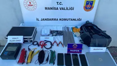 Manisa'da kaçak kazıya gözaltı