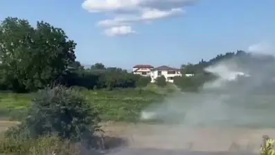 Akyazı'da otluk alanda yangın