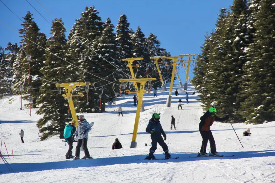 Sömestr tatilinde Uludağ'a akın ettiler 11