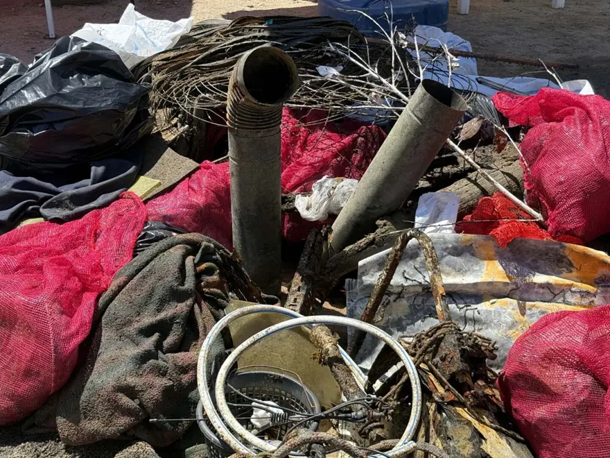 Tarihi antik kentin sularından 2 ton çöp çıktı 2